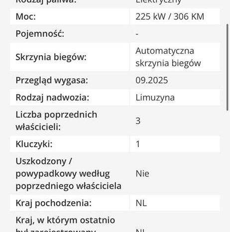 Piękna TESLA Model 3 przeb 117tys 306KM 100% BEZWYPADEK GWARAN. VAT23% full